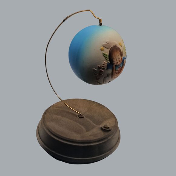 Vintage ANRI Italy Angel Music Box Ornament on Stand AS IS (Music is Sporadic) - Picture 2 of 8